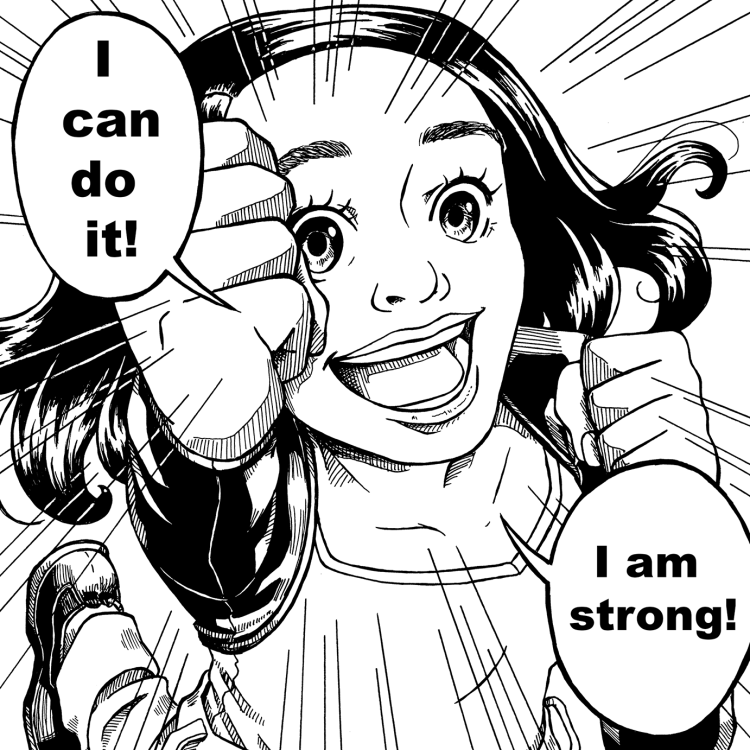 Comic-Illustration Handkraft und Hypnotische Suggestion Bild 2